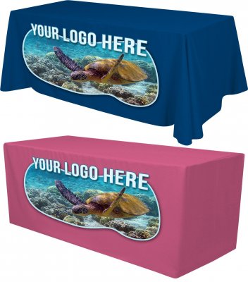 8ft Tablecloth with Full Color Logo