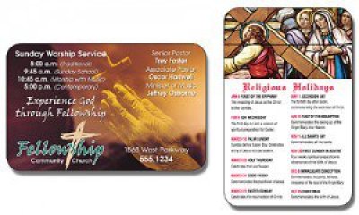Religious Laminated Wallet Card