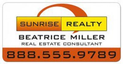 Real Estate Magnetic Car Signs - 24x12 Round Corne
