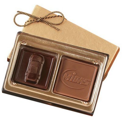 1.25 oz Custom Chocolate Squares Gift Box