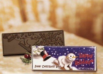 Happy Holidays Belgian Chocolate Bar