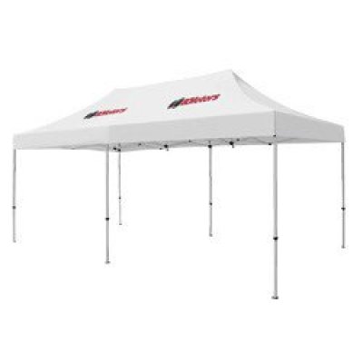 Deluxe 10' x 20' Tent (Full-Color Thermal Imprint, 2 Locations)