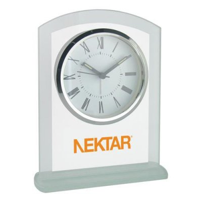 Panel Glass Desk Alarm Clock