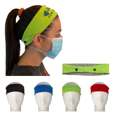 Blank Cooling Headband with Mask Support