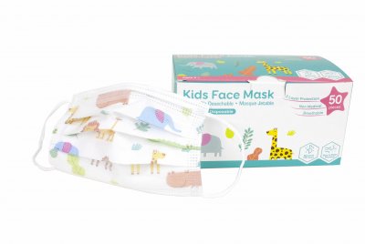 Animal Print Children Size 3-Ply Disposable Mask