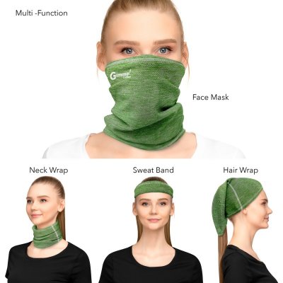 Antimicrobial Comfort Mesh Cooling Neck Gaiter Face Mask With SILVADUR & Odor Control