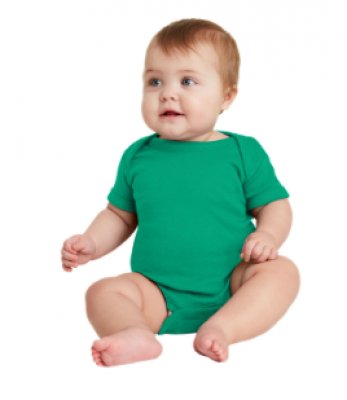 Rabbit Skinsâ„¢ Infant Short Sleeve Baby Rib Bodysuit
