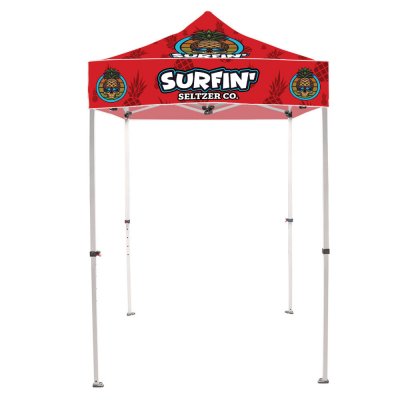 5 ft. Steel Canopy Tent (Graphic Package w/ White or Black Trim)