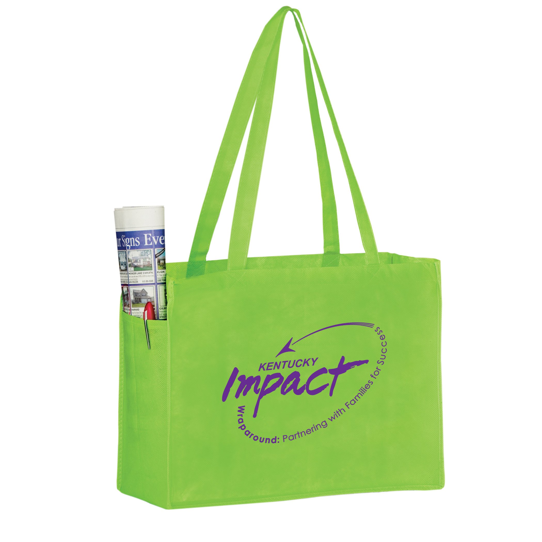 Non-Woven Tote Bag With Side Pockets