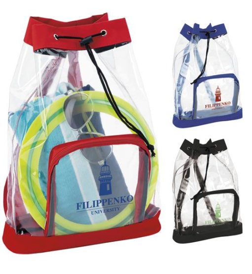 Drawstring Clear Backpack