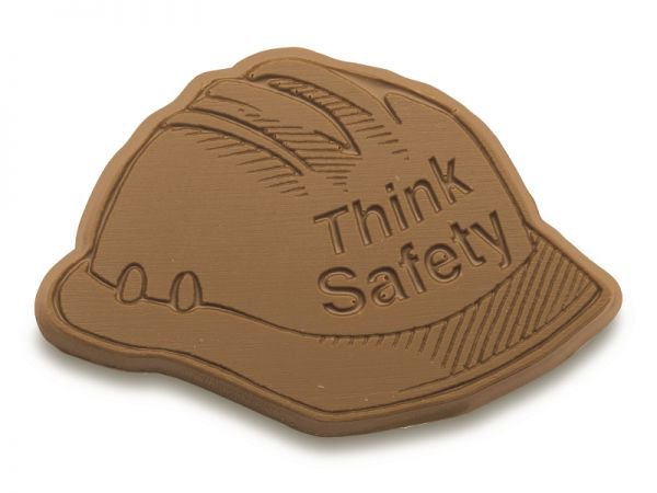 Think Safety Chocolate Hard Hat Shape