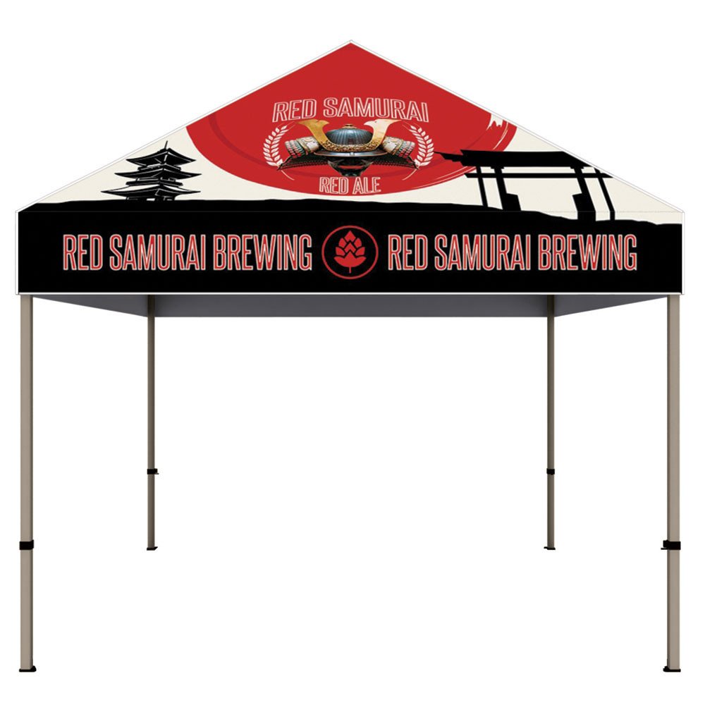 10ft x 10ft Steel Canopy Tent w/ Full Color Imprint