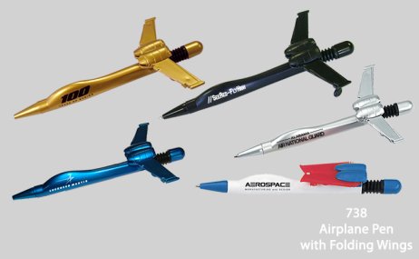 Airplane Pen With Foldable Wings