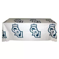 6' Flat, 3 Sided Recyclable Plastic Step and Repeat Table Cover