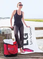 White 36" x 70" 20lb Signature Beach Towel