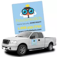 Magnetic Car Signs - 24x24 Round Corners