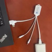 3-in-1 Charging Cable with Epoxy Dome Imprint