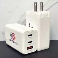 Triple Charge 65W AC Adapter w/Type-C and USB-A Ports