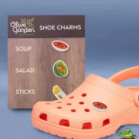 3 Pack Custom Molded Foam Shoe Charms on 4x6 Card