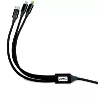 Multi 3" 1 Woven Cable Charger