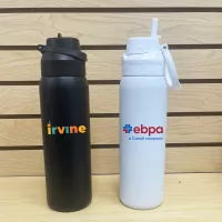 Lanier 32oz. Double Wall Stainless Bottle w/ Straw