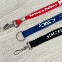 1" Poly Lanyard with Silkscreen Logo