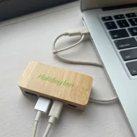 Bamboo USB C/USB A Hub