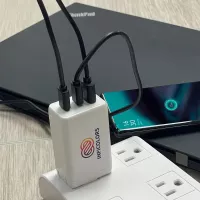 AC adapter 65 Watt 2xType C, 1xQC USB-A