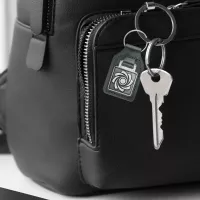 Custom Molded Metal/PU Keychains