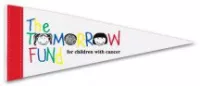 5" x 12" White Felt Pennants