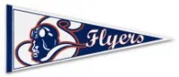 12" x 30" White Felt Pennants