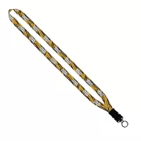1/2" Dye-Sublimated Lanyard with Plastic Snap-Buckle Release and Plastic O-Ring
