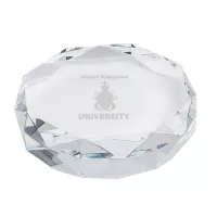 Rimini Gem Cut Crystal Paperweight