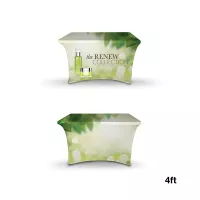 DisplaySplash 4' RPET Stretch Table Cover