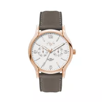 39mm, Rose Gold Metal Case, Multifunction Mvt