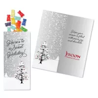 One Color Foil-Stamped Stock Cardinals Sweeter Cards with Albanese® Gummi Bears