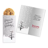 One Color Foil-Stamped Stock Cardinals Sweeter Cards with Oatmeal Raisin Cookies