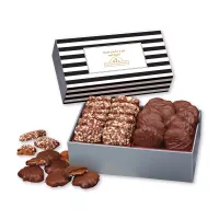 Toffee & Pecan Clusters in Gift Box with Stripes Sleeve