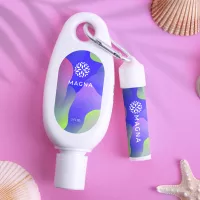 Sunscreen & Lip Moisturizer SPF15 Carabiner Kit