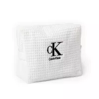 Embroidered Waffle Toiletry Bag