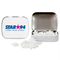 Domed Tin w/Star Shaped Mints