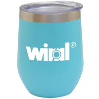12 Oz. Stemless Insulated Vacuum Wine Cup Glass