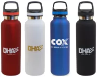 20 Oz. Satin Stainless Steel Insulated Vacuum Bottle w/Handle Lid