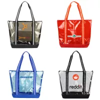 Clear Tote with Zipper