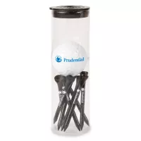 Golf Ball and Tees in Tube