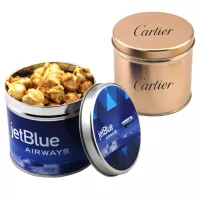 Round Tin w/Caramel Popcorn