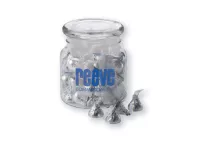 22 Oz. Glass Jar w/ Hershey's Chocolate Kisses