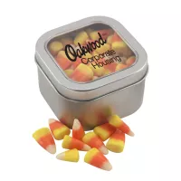 Window Tin w/Candy Corn