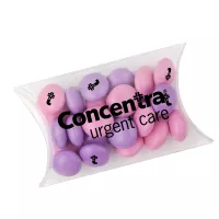 Small Pillow Box with Imprinted Chocolate Buttons