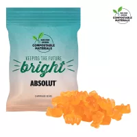 2 Oz. ECO-Digibag, Compostable & Full Color, Champagne Bears